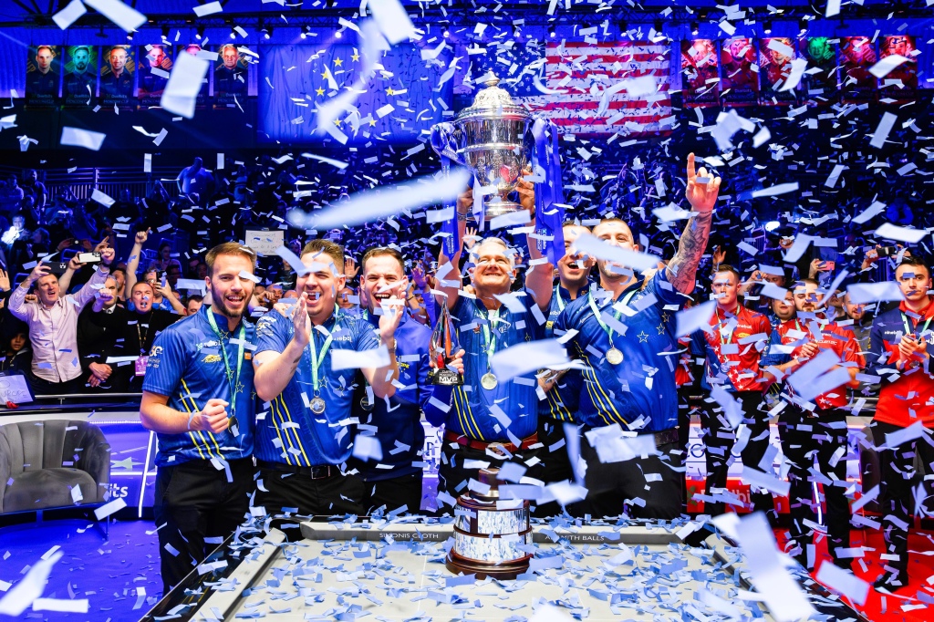 Europe win Mosconi Cup for fourth consecutive year after American rout in London